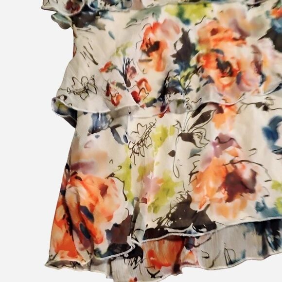 Lapis Vibrant Floral Layered Camisole - Picture 6 of 8